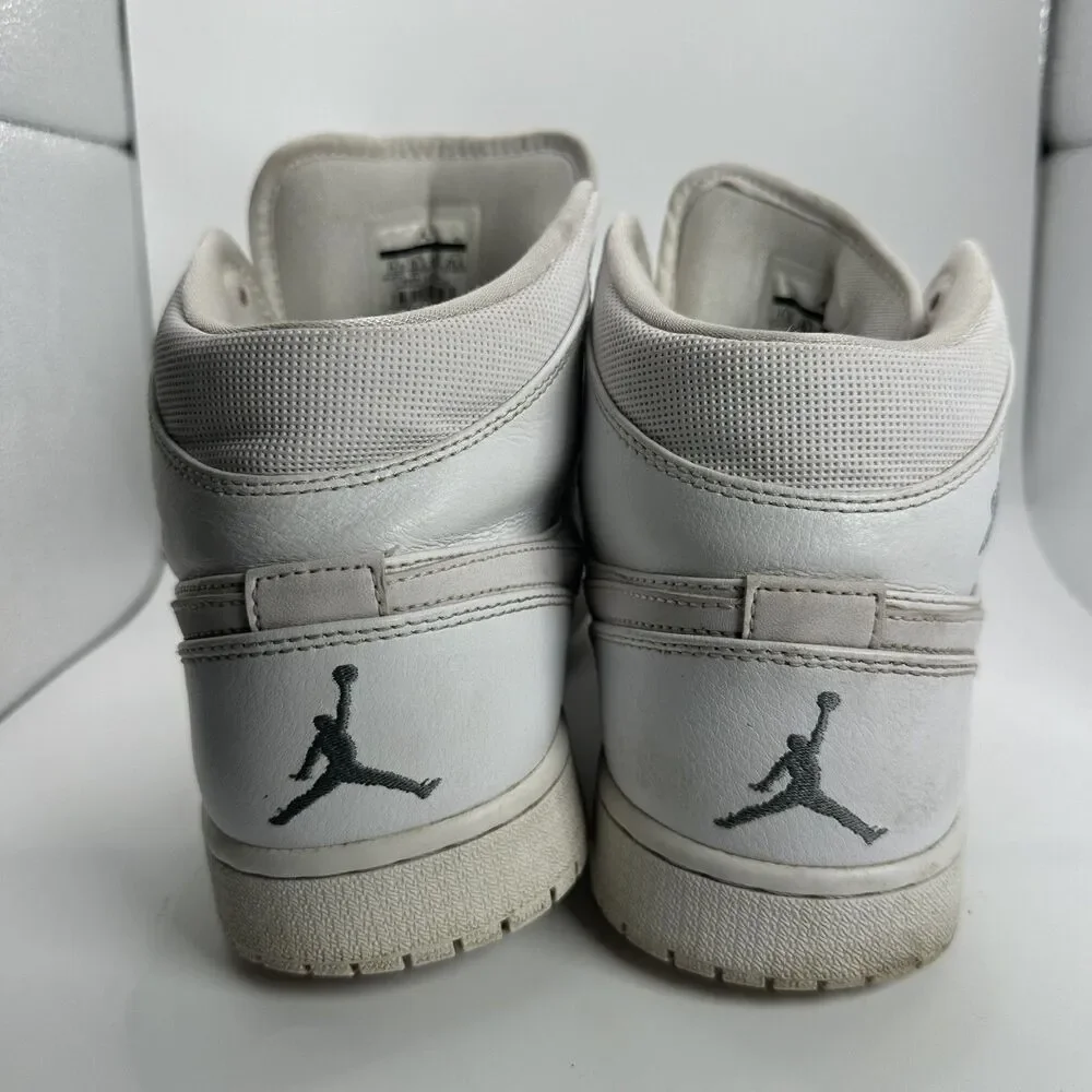 Nike Air Jordan Shoes Mens Size 11.5 Triple White Mid High Sneakers Basketball